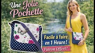 Miniature : ✂ Fabriquer une jolie pochette niveau débutant en 1 heure