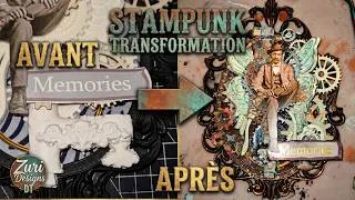 Miniature : Altérer un cadre Emmaüs en création Steampunk : Le secret des patines !