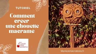 Miniature : Tutoriel chouette à lunettes macramé Marie Cerise Créations (Partie 1)