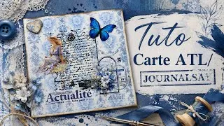 Miniature : Carte ATL Vintage /Journalsay- Tuto scrapbooking  
