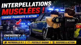 Miniature : 🚨 INTERPELLATIONS MUSCLÉES & POURSUITE ! PATROUILLE POLICE SUR EMERGENCY HAMBURG (Roblox) 🔥