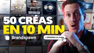 Miniature : Comment Créer 50 Pubs Meta en 1 Clic avec l'IA (Ecommerce)