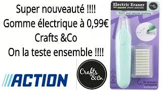 Miniature : Super nouveauté Gomme électrique Crafts&Co on la teste ensemble !!! #haul #nozaddict electric eraser