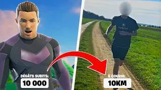 Miniature : 1 DÉGATS SUBIT = 1 mètre à COURIR en IRL 🏃‍➡️👟