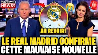 Miniature : URGENT! LE REAL MADRID VIENT DE CONFIRMER LA PIRE NOUVELLE! NE PEUT PAS ÊTRE! NOUVELLES REAL MADRID