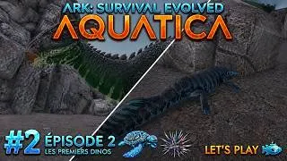 Miniature : 🦖 NOS PREMIERS TAMES  ! | ARK: Aquatica - Épisode 2 (Les premiers dinos)