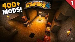 Miniature : ENFERMÉ DANS LA ROCHE ! | L'aventure moddée - StoneBlock 4 (Épisode 1)