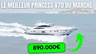 Miniature : Visite complète de ce Princess V70 à vendre unique - Un yacht alliant performance & confort