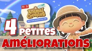 Miniature : 4 petites AMÉLIORATIONS depuis la MISE À JOUR 3.0 ✨️ sur Animal crossing new horizons !