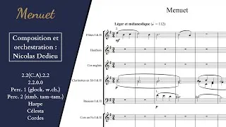 Miniature : N. Dedieu - Menuet (orchestre)