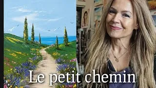 Miniature : PEINDRE UN CHEMIN FLEURI par Nelly LESTRADE 
