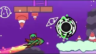 Miniature : J'ai enfin finis le niveau d'omori là (il était cool mais j'ai galéré) - Geometry dash