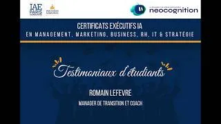 Miniature : Témoignage de Romain Lefevre, manager de transition & coach