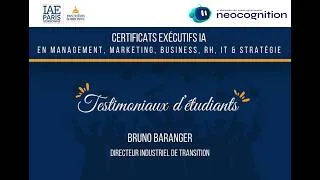 Miniature : Témoignage de Bruno Baranger, directeur industriel de transition