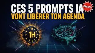 Miniature : 5 prompts IA pour gagner 1h par jour (guide gratuit)