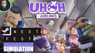 Miniature : Overcooked dans un avion ? C'est un chaos absolu ! | Uh Oh Airlines ! Néo Fest Steam