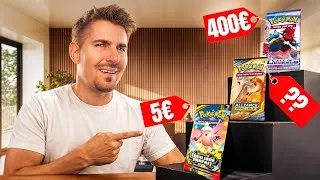 Miniature : J’OUVRE des boosters POKÉMON de 5€ à 400€ 