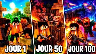 Miniature : J'ai survécu 100 jours dans une apocalypse zombie sur Minecraft – Le film