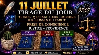 Miniature : 🔮HEURE MIROIR 7h07 : UN MESSAGE VA RÉVÉLER CE QUE VOUS DEVEZ COMPRENDRE❗️TRIADE & GUIDANCE DU JOUR 