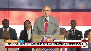 Miniature : Installation du nouveau cabinet : discours du PM Alix Didier Fils-Aimé et appel à l’unité nationale