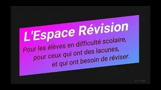 Miniature : L'Espace Révision