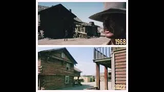 Miniature : Lieux de tournage du film " Il etait une fois dans l’ouest ".1968/2022.