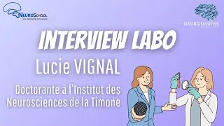 Miniature : [INTERVIEW LABO]#2 Lucie VIGNAL - Doctorante (Étudiante en thèse)