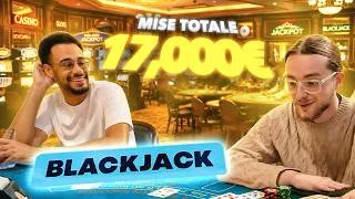 Miniature : 17 000€ DE BET ! 🤯🃏 DU JAMAIS VU DANS UNE SESSION BLACKJACK IRL ! Ft. Mushway 🔥