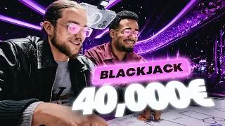Miniature : LA MEILLEURE SESSION BLACKJACK IRL DE NOTRE VIE ! 🤯🃏 DU JAMAIS VU ! Ft. Mushway 🔥