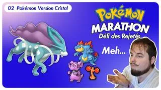 Miniature : J'AI JOUÉ À POKÉMON CRISTAL 26 ANS APRÈS ! DÉFI LES REJETÉS #02 MARATHON Pokémon