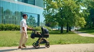 Miniature : poussette pliable, pour nouveau-né jusqu'à 4 ans, Noir