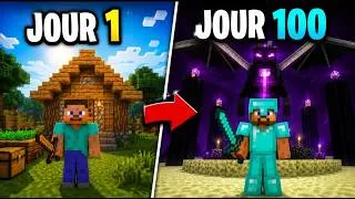 Miniature : J’ai survécu 100 jours sur Minecraft... voici le résultat !