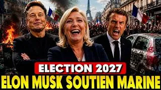 Miniature : Elon Musk soutient Marine Le Pen pour sauver la France en 2027 : Macron accuse l'ingérence étrangère