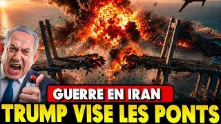 Miniature : Guerre Iran : Trump vise les ponts, Téhéran dénonce des crimes de guerre #ormuz