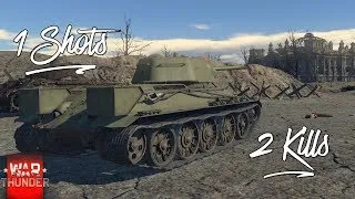 Miniature : 1 SHOT 2 KILLS WAR THUNDER !!!??
