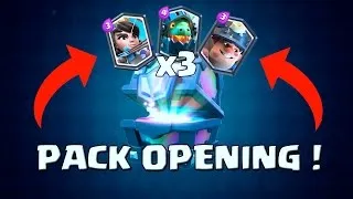 Miniature : CLASH ROYAL PACK OPENING 3 LEGENDAIRES !
