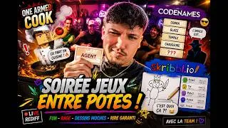 Miniature : SOIRÉE JEUX ENTRE POTES 😂 One Armed Cook, Codenames & Skribbl.io