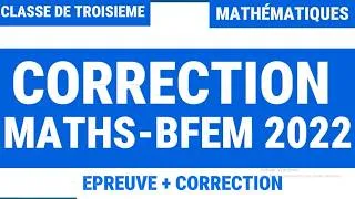 Miniature : CORRECTION BFEM MATHS 2022 | Préparation BFEM Sénégal 2026