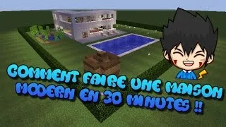 Miniature : [COMMENT FAIRE UNE MAISON MODERNE-MINECRAFT]