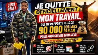Miniature : 🚨 J'AI QUITTÉ UN TRAVAIL QUI ME RAPPORTAIT PLUS DE 90 000 $ PAR AN… POUR POURSUIVRE MON RÊVE.
