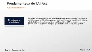 Miniature : AI Act : À qui s’adresse ce règlement ?  Quel rôle joue votre organisation ?