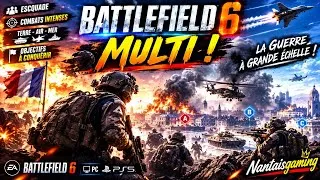 Miniature : 🔥 BATTLEFIELD 6 MULTIJOUEUR ! 💥 GUERRE TOTALE EN ESCouade !