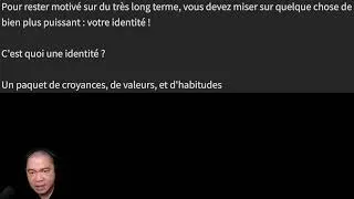 Miniature : Pour rester motivé à long terme changez votre identité
