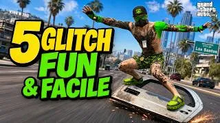 Miniature : 👉 5 GLITCH FUN & FACILE (à Tester d’Urgence) sur GTA V 😂