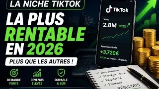 Miniature : Cette niche TikTok va te rapporter plus d’argent que les autres en 2026 (niche rentable)