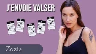 Miniature : J'envoie valser - Zazie - cover guitare  avec les accords #coverguitare #acoustique