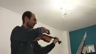 Miniature : Jean-Sébastien Bach, allemande de la 2e suite BWV 1008 (alto)