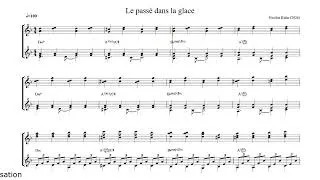 Miniature : Le passé dans la glace - deux guitares - partition