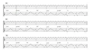 Miniature : Wet Boy - deux guitares d'accompagnement (lent) - tablature