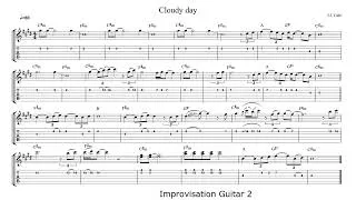 Miniature : Cloudy Day - Trois Guitares - Partition et tablature